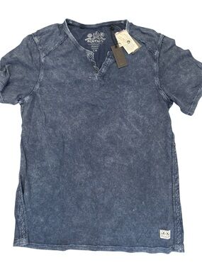 Buffalo David Bitton Kasum short-sleeve burnout henley shirt